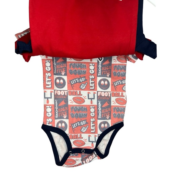 NWT New England Patriots Play Day 3 Piece Creeper Set - 3-6mo - Picture 6 of 6